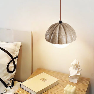 Fluted Orb Pendant Lamp-Neutral Decor