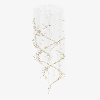 Lustra Lustre Feuille Cascadant Luxe