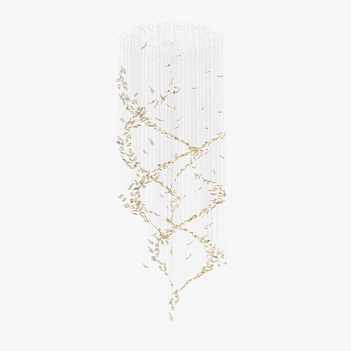 Neleira Lustre Feuille Cascadant Luxe