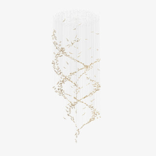 Lustra Lustre Feuille Cascadant Luxe
