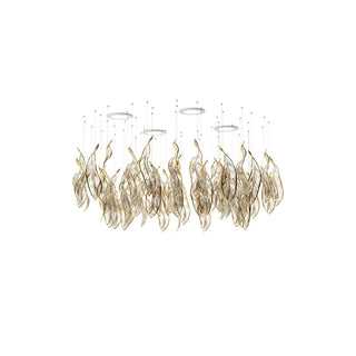 Lustra Lustre Feuille Cascadant Luxe