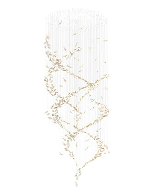 Lustra Lustre Feuille Cascadant Luxe
