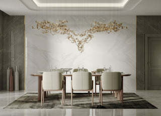 Lustra Lustre Feuille Cascadant Luxe