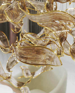 Lustra Lustre Feuille Cascadant Luxe