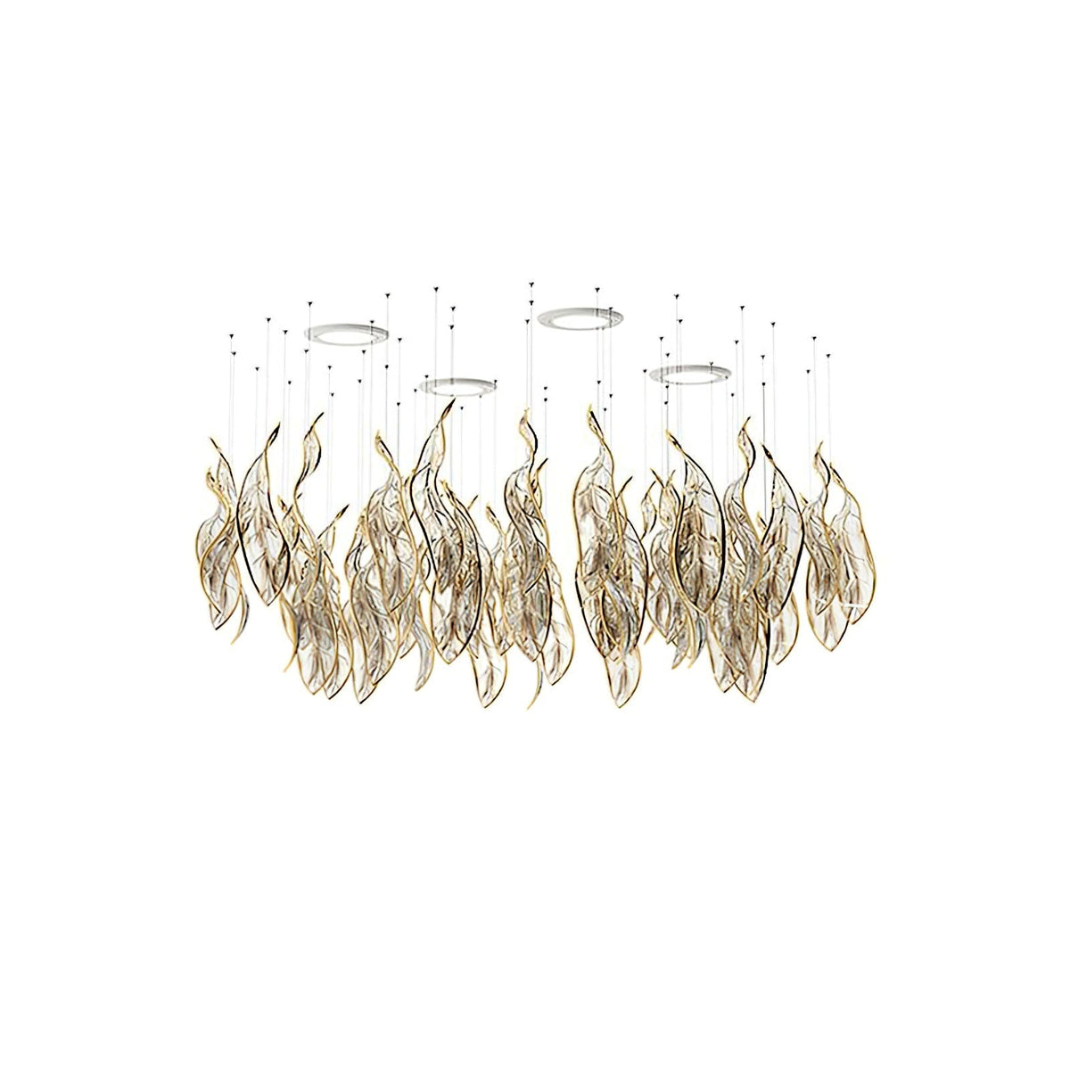 Velelora Lustre Cascading Leaf Luxe