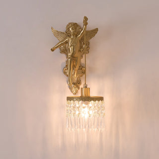 Aged Applique Murale en Verre Ange Volant