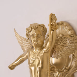 Aged Applique Murale en Verre Ange Volant
