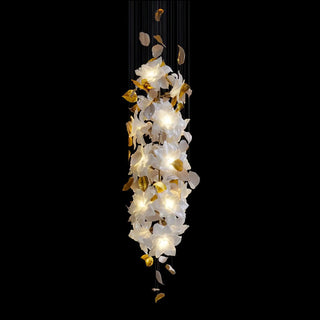Araeos Lustre en Laiton Fleurs Volantes et Papillons