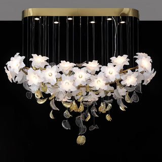 Araeos Lustre en Laiton Fleurs Volantes et Papillons