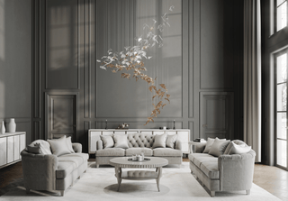 Cosolion Lustre en Verre Clair Ambre en Forme d'Oiseau
