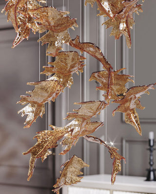 Cosolion Lustre en Verre Clair Ambre en Forme d'Oiseau