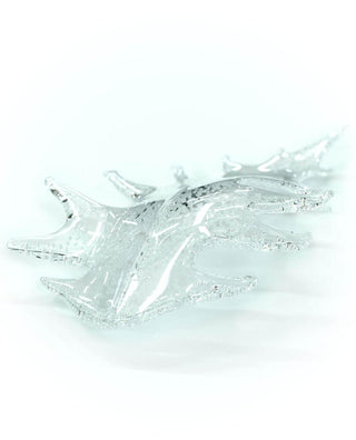 Cosolion Lustre en Verre Clair Ambre en Forme d'Oiseau
