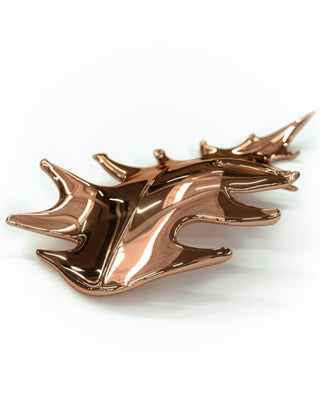 Cosolion Lustre en Verre Clair Ambre en Forme d'Oiseau