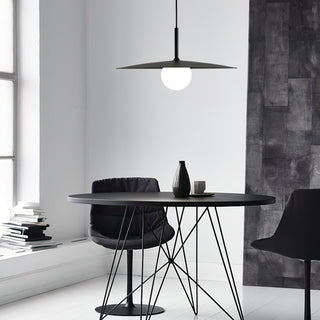 Lustra Suspension Lampe Abat-jour Plat pour Salon