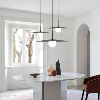 Lustra Suspension Lampe Abat-jour Plat pour Salon