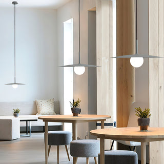 Lustra Suspension Lampe Abat-jour Plat pour Salon