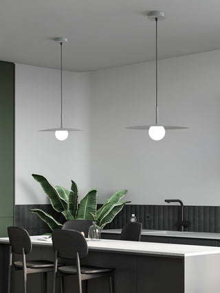 Lustra Suspension Lampe Abat-jour Plat pour Salon
