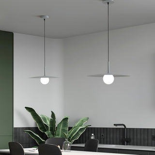 Lustra Suspension Lampe Abat-jour Plat pour Salon