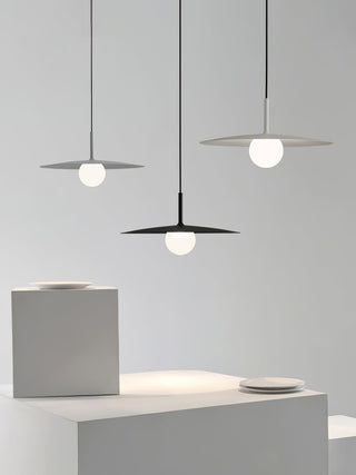 Lustra Suspension Lampe Abat-jour Plat pour Salon