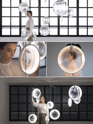 Veloria Suspension Artistique en Verre
