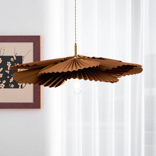 Lustra Suspension Lampe Feuille de Lotus en Papier Pliée Florale-Luire