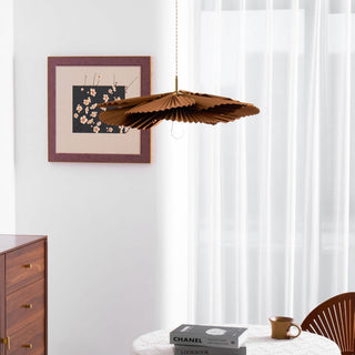 Lustra Suspension Lampe Feuille de Lotus en Papier Pliée Florale-Luire