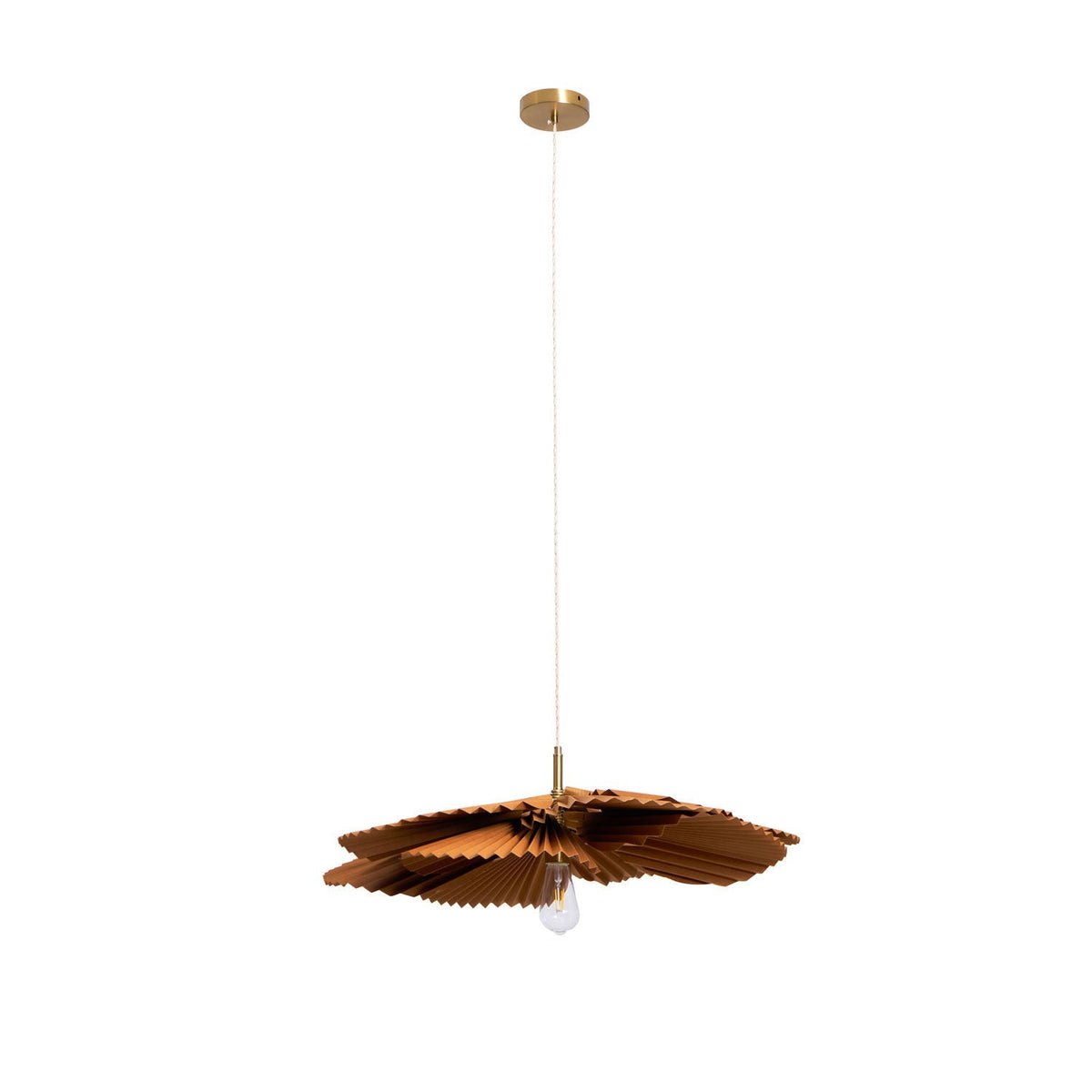 Sevenq Suspension Lampe Feuille de Lotus en Papier Pliée Florale-Cielum