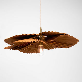 Lustra Suspension Lampe Feuille de Lotus en Papier Pliée Florale-Luire