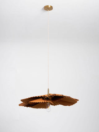 Lustra Suspension Lampe Feuille de Lotus en Papier Pliée Florale-Luire