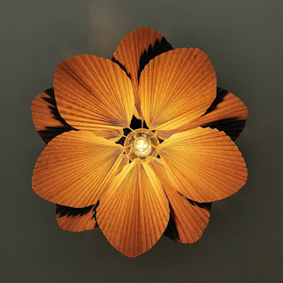 Lustra Suspension Lampe Feuille de Lotus en Papier Pliée Florale-Luire