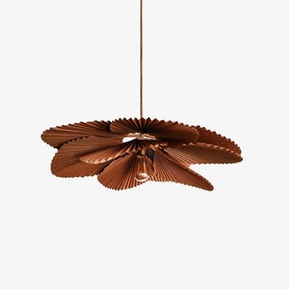Lustra Suspension Lampe Feuille de Lotus en Papier Pliée Florale-Luire