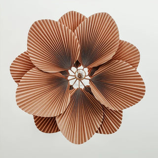 Lustra Suspension Lampe Feuille de Lotus en Papier Pliée Florale-Luire