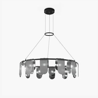 Leo Lustre en Verre Moderne