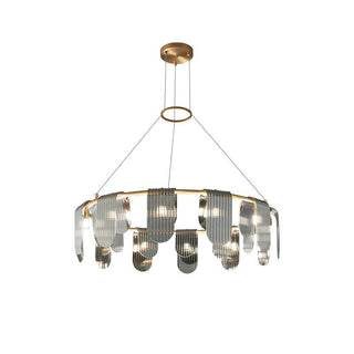 Leo Lustre en Verre Moderne