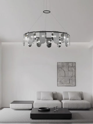 Leo Lustre en Verre Moderne