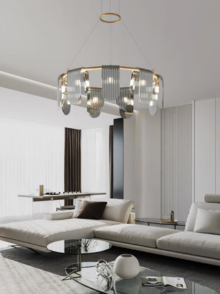 Leo Lustre en Verre Moderne
