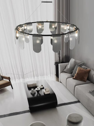 Leo Lustre en Verre Moderne