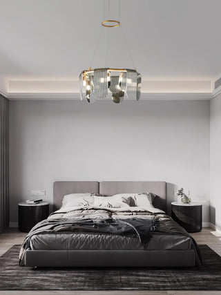 Leo Lustre en Verre Moderne