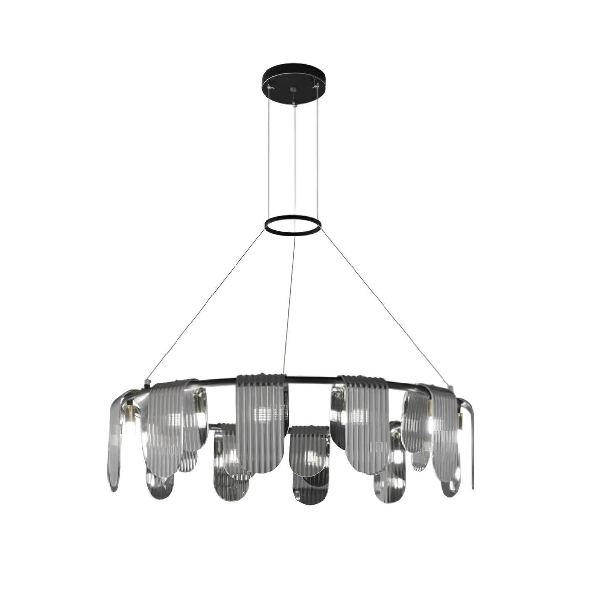 Leo Lustre en Verre Moderne