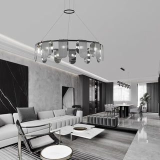 Leo Lustre en Verre Moderne