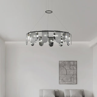 Leo Lustre en Verre Moderne
