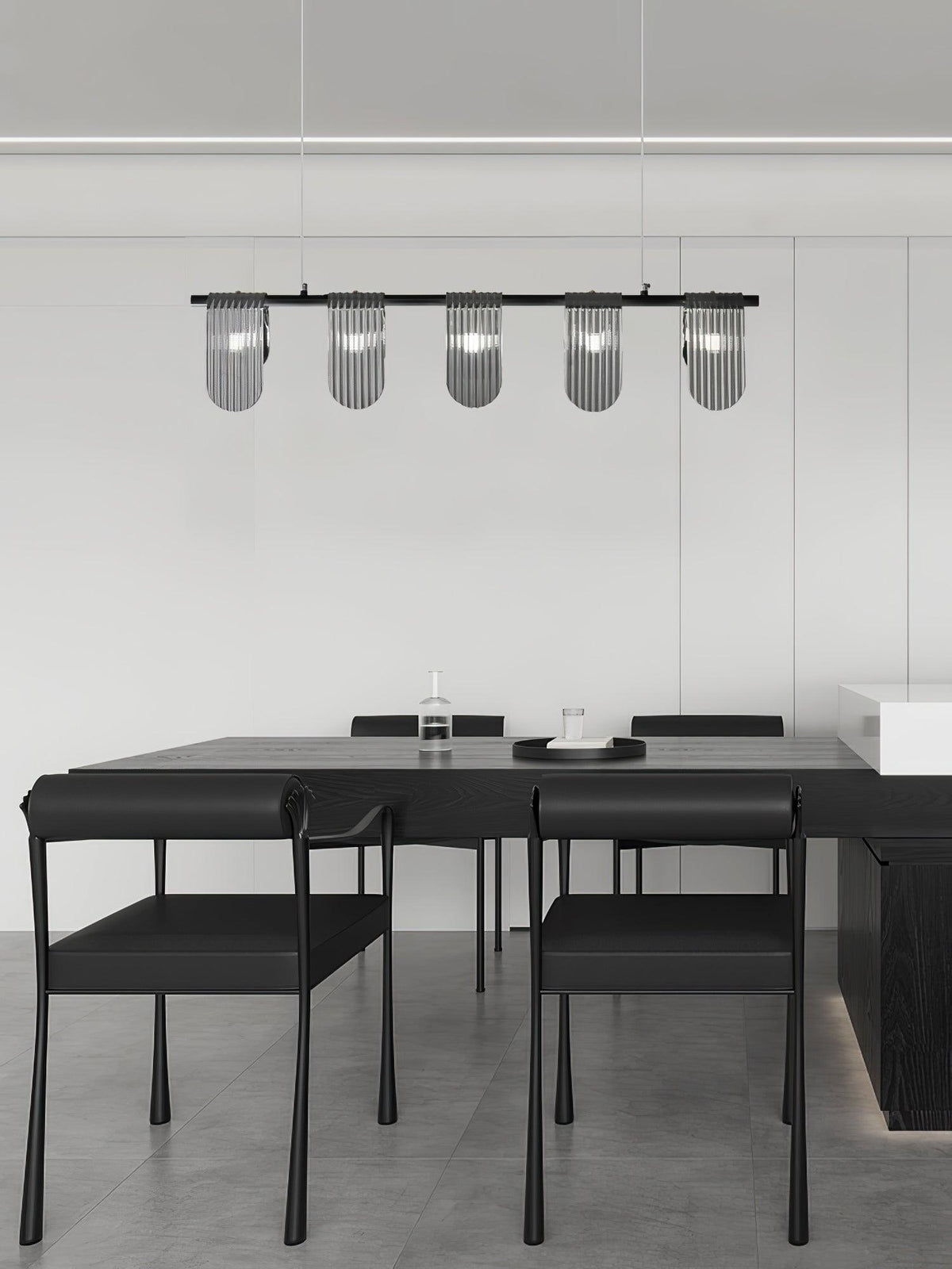 Leo Lustre en Verre Moderne