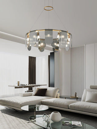 Leo Lustre en Verre Moderne