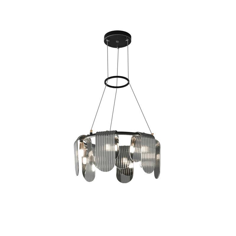 Leo Lustre en Verre Moderne