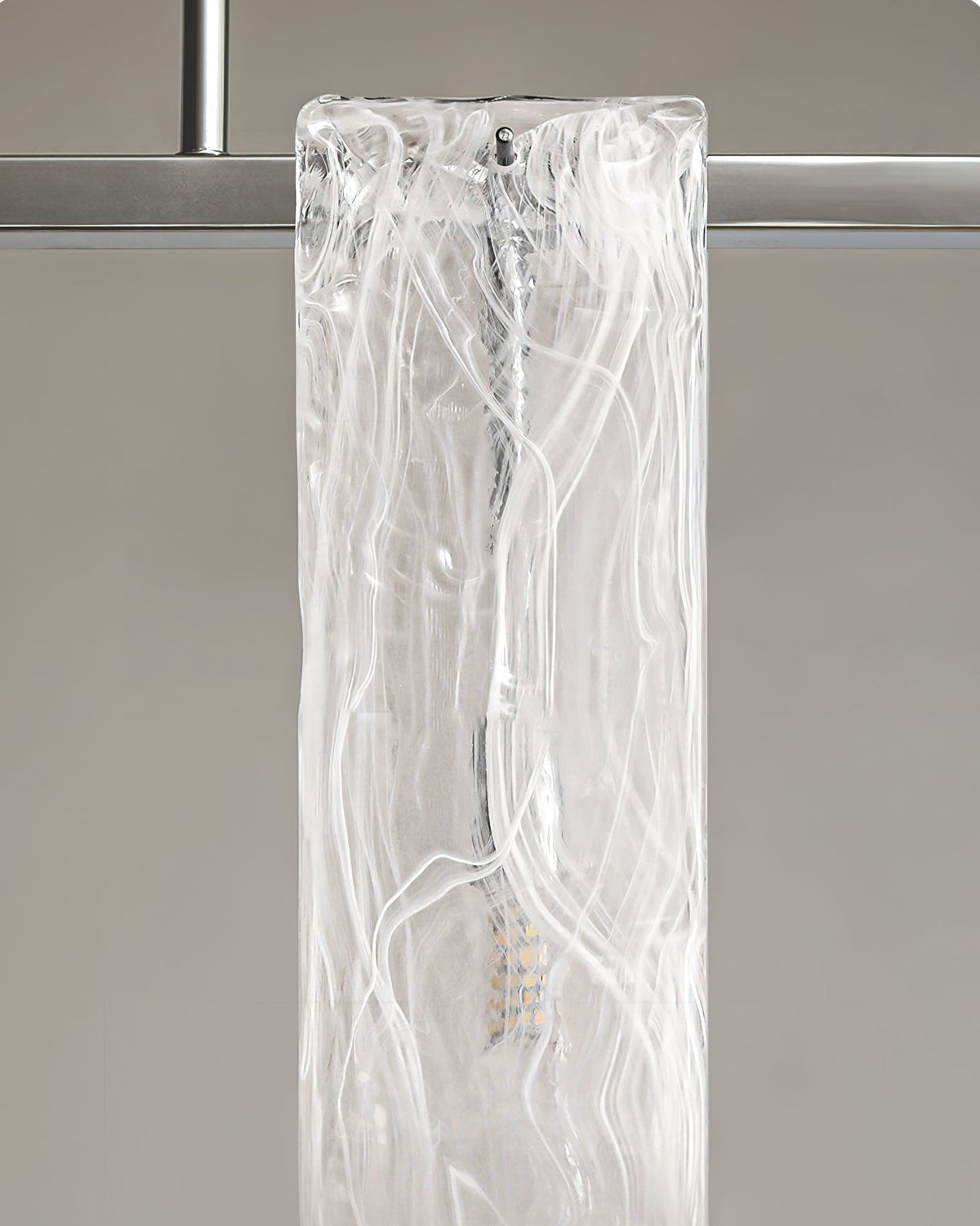 Side profile of the 7-light Fontaine Chandelier against a plain background.