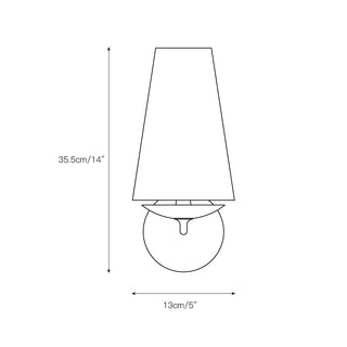 Avraee Applique Murale Laiton Tissu Minimaliste Moderne