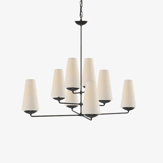 Lustra Lustre Vertical en Cuivre et Lin
