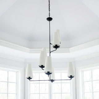Lustra Lustre Vertical en Cuivre et Lin