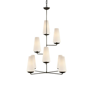 Lustra Lustre Vertical en Cuivre et Lin
