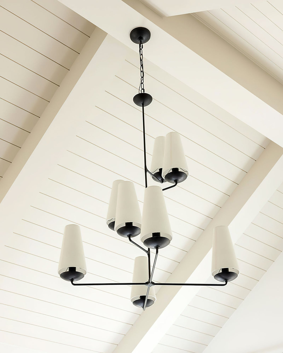 Doviel Lustre Vertical en Cuivre et Lin